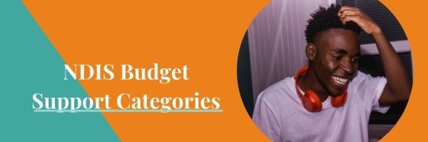 Banner with the words Your NDIS Budget support categories and an image of man scratching his head